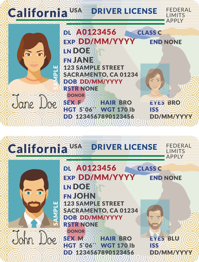 California ID card the same day